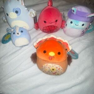 Brand new Squishmallows Colorful Turkey Plush & so many more a total  of 5